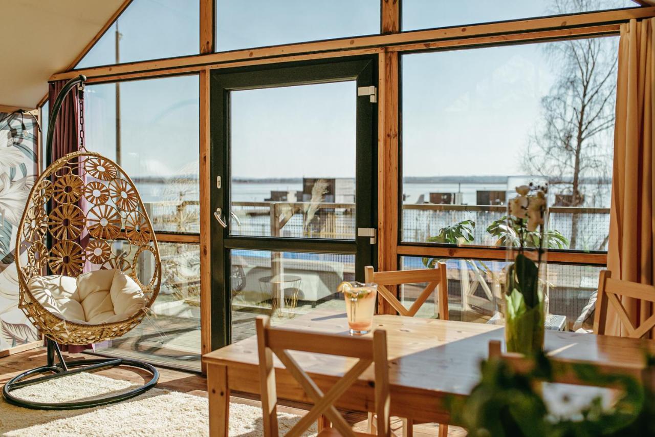 Herbals - Tree&Lake Houses With Bath, Sauna, Bikes, Motorboat Mielno  Eksteriør billede